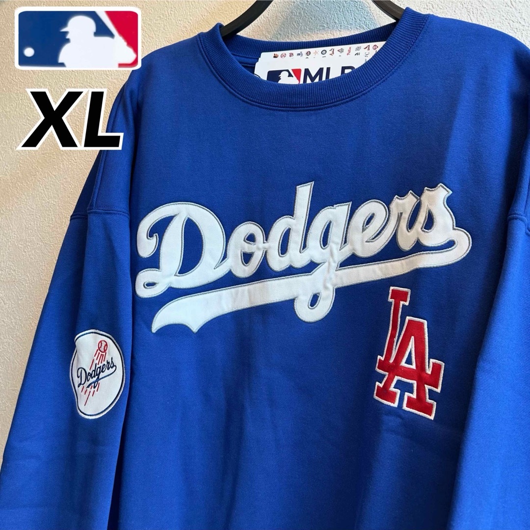 MLB - 【XL】MLB公式 ドジャース 裏起毛 刺繍トレーナー○大谷 MLB - 【XL】MLB公式 ドジャース 裏起毛 刺繍トレーナー○大谷