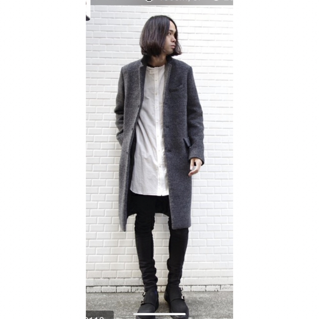 wizzard ウールチェスターコート グレー L ロング wizzard ウールチェスターコート グレー L ロング