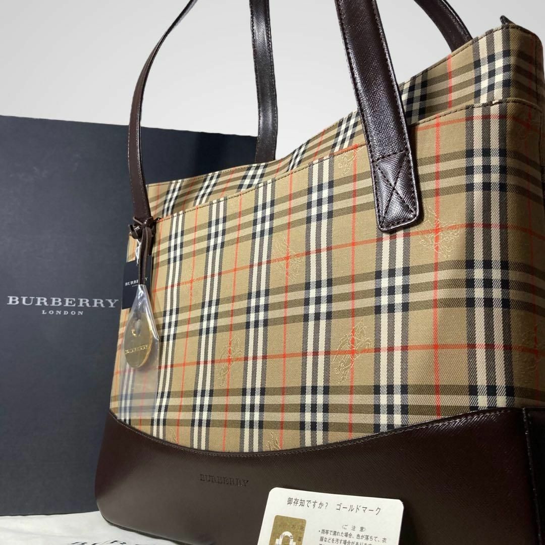 ✨未使用級✨BURBERRY トートバッグ ノヴァチェック ホースロゴ ✨未使用級✨BURBERRY トートバッグ ノヴァチェック ホースロゴ