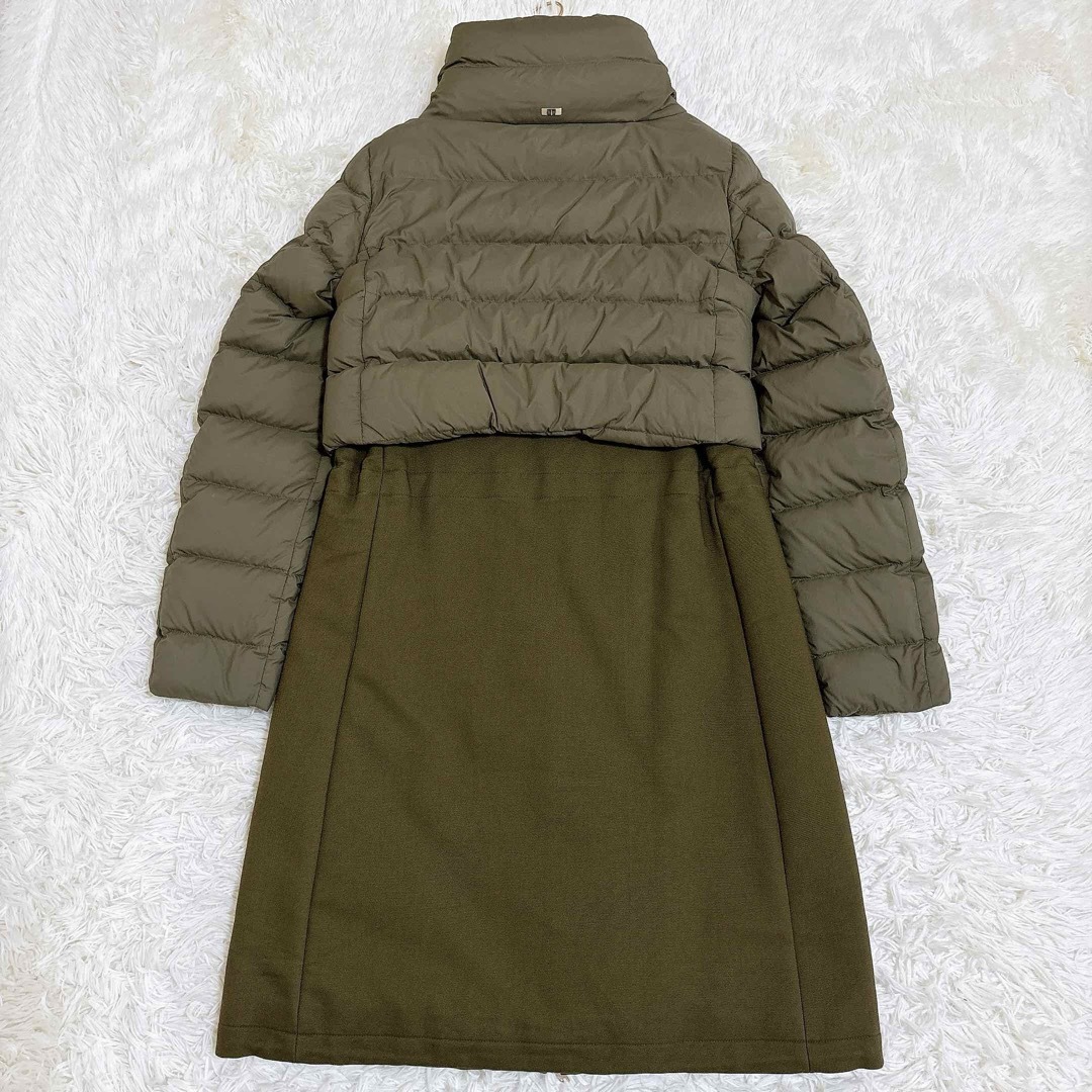 HERNO - 美品☆ヘルノ 異素材切り替え ダウンコート ウール HERNO - 美品☆ヘルノ 異素材切り替え ダウンコート ウール