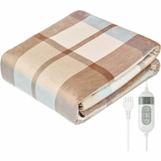 電気毛布 掛け敷毛布 洗える 140*80CM 8段階温度調整 あったか寝具(毛布)