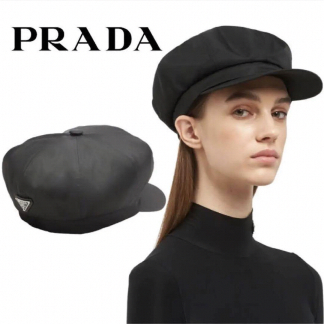 PRADA 黒 キャスケット Sサイズ キャスケット PRADA 黒 キャスケット Sサイズ キャスケット