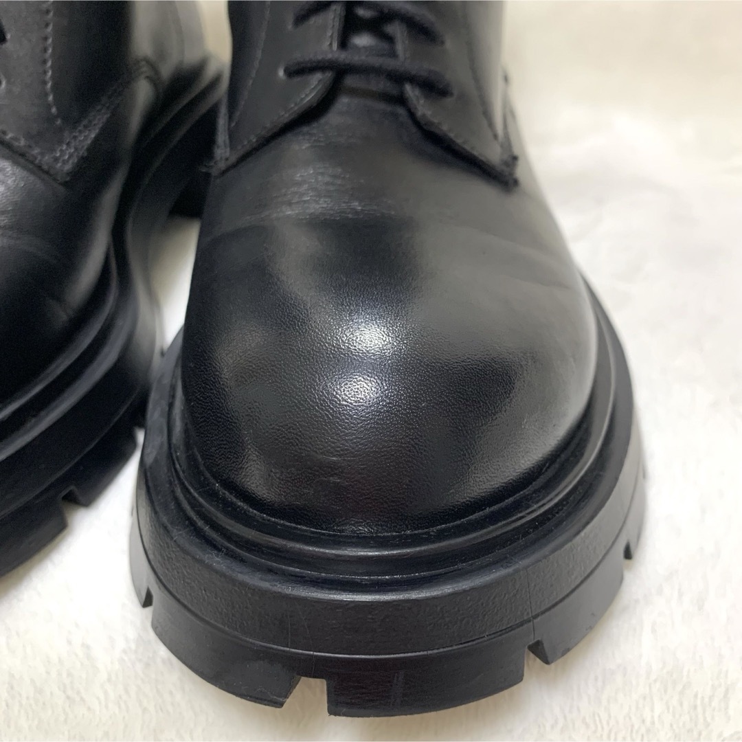 極美品 ZARA ザラ 本革 トラックソール レースアップ ブーツ 極美品 ZARA ザラ 本革 トラックソール レースアップ ブーツ