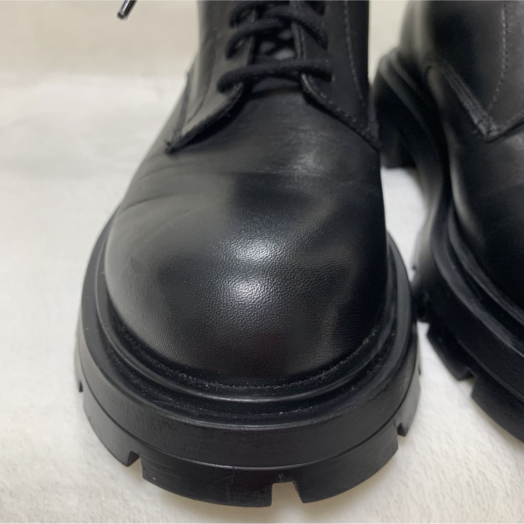 極美品 ZARA ザラ 本革 トラックソール レースアップ ブーツ 極美品 ZARA ザラ 本革 トラックソール レースアップ ブーツ