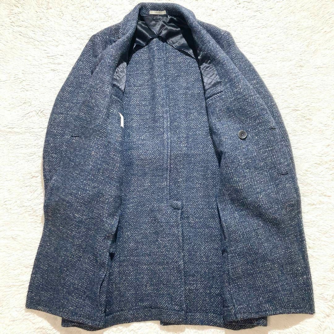 BOGLIOLI - 【極美品】BOGLIOLI チェスターコート ダブル 紺 MIX BOGLIOLI - 【極美品】BOGLIOLI チェスターコート ダブル 紺 MIX