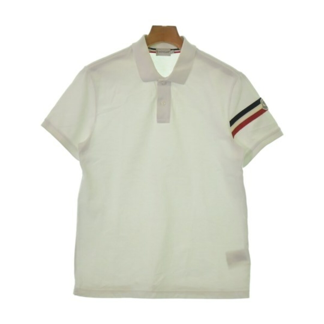 MONCLER モンクレール ポロシャツ L 白 【古着】 MONCLER モンクレール ポロシャツ L 白 【古着】