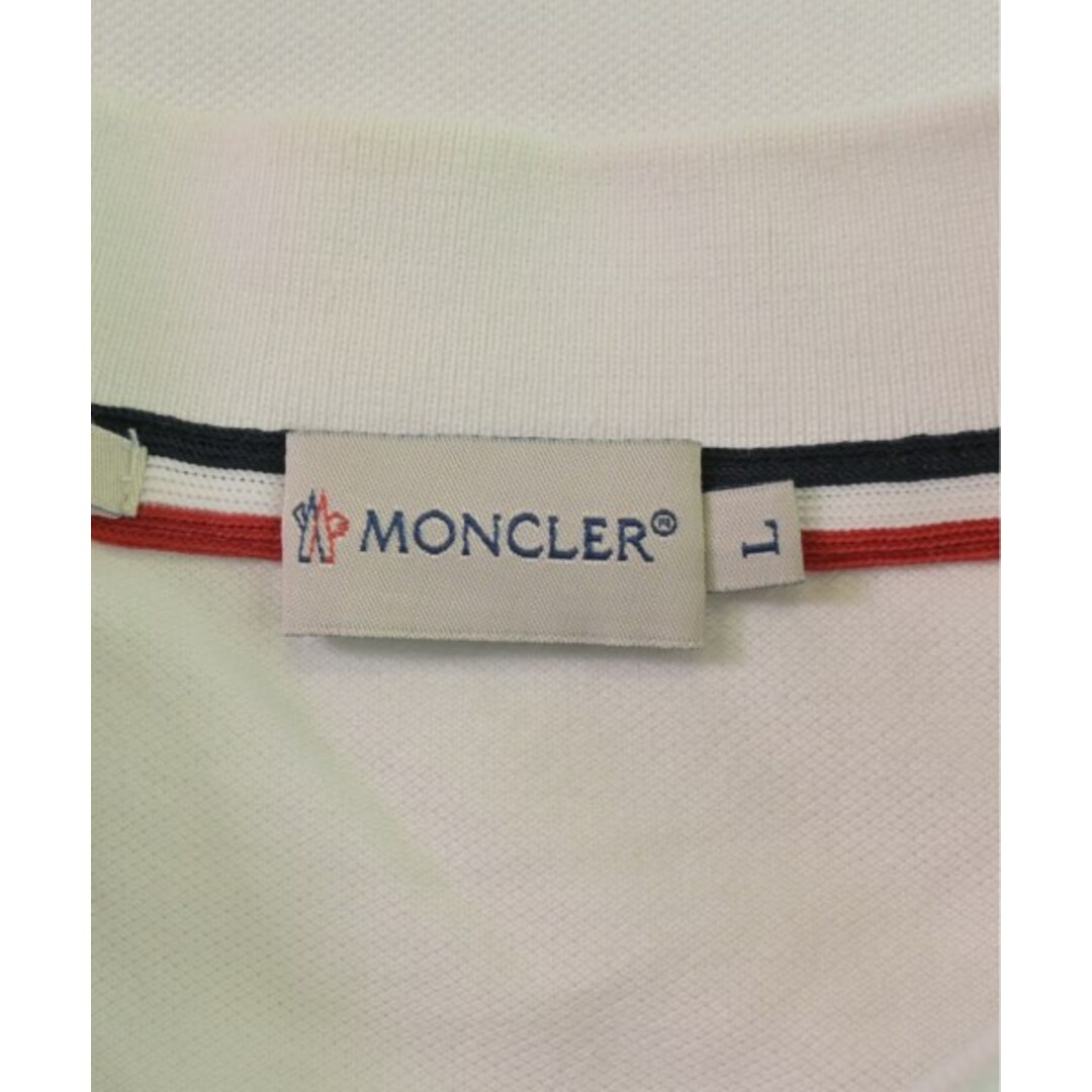 MONCLER モンクレール ポロシャツ L 白 【古着】 MONCLER モンクレール ポロシャツ L 白 【古着】