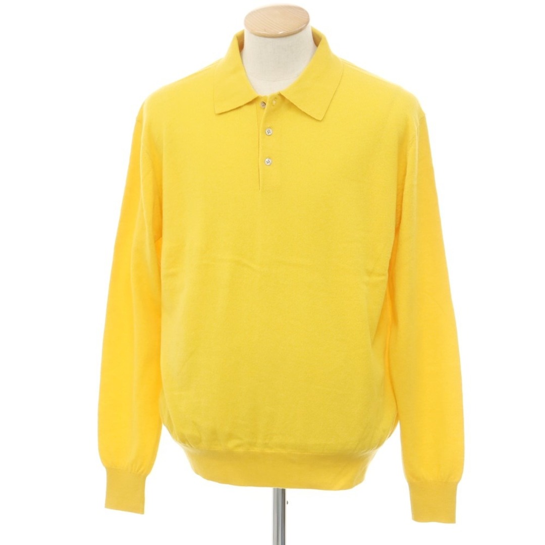 未使用】ウェルノード walenode カシミヤ 長袖 ポロニット 未使用】ウェルノード walenode カシミヤ 長袖 ポロニット