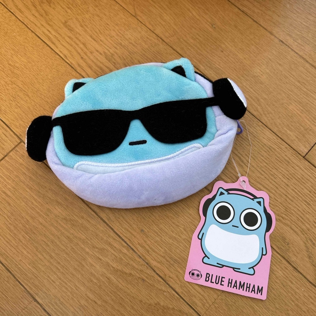 ブルーハムハム フェイスポーチ エンタメ/ホビーのおもちゃ/ぬいぐるみ(キャラクターグッズ)の商品写真