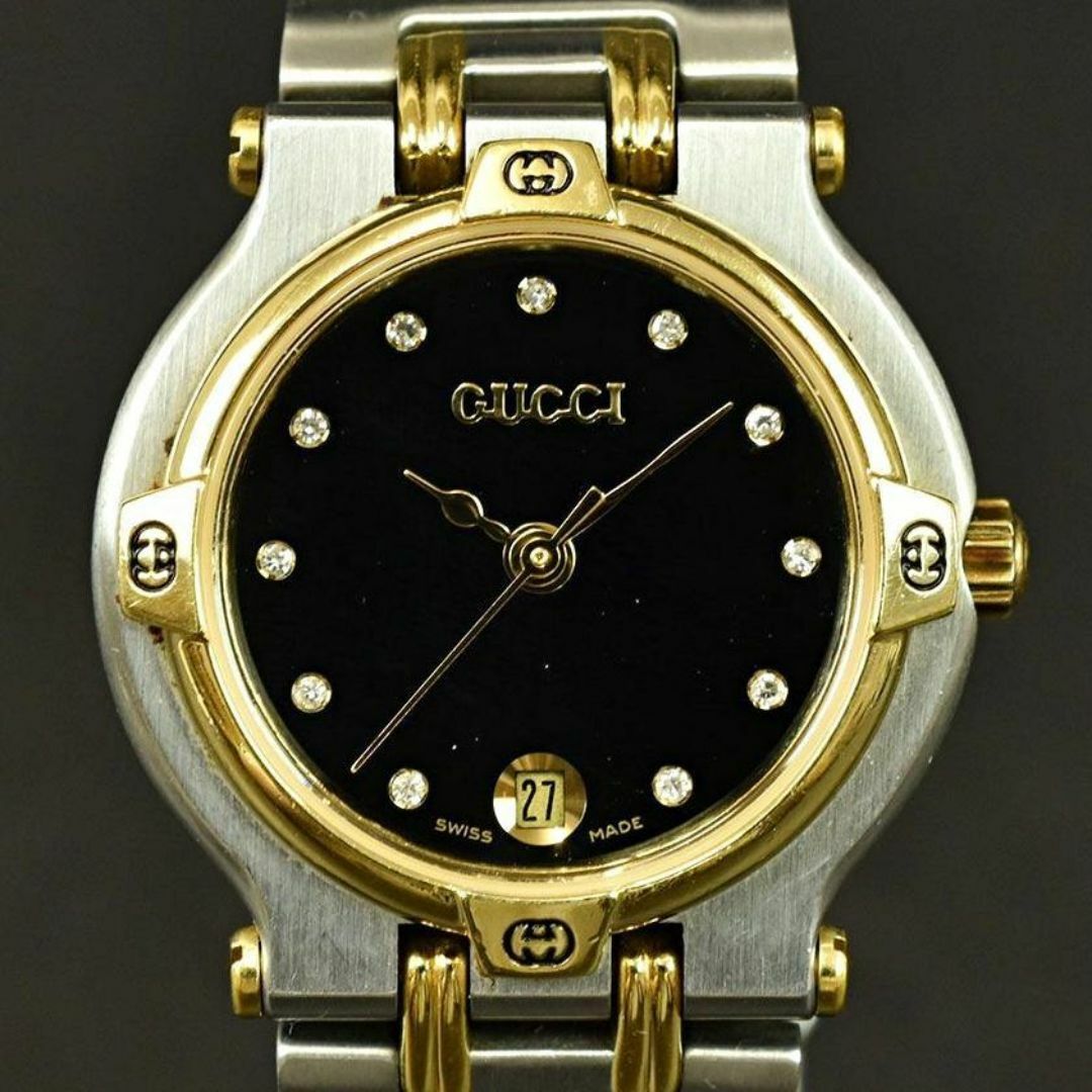 GUCCI グッチ 腕時計 クォーツ 9000L 11Pダイヤ レディース GUCCI グッチ 腕時計 クォーツ 9000L 11Pダイヤ レディース