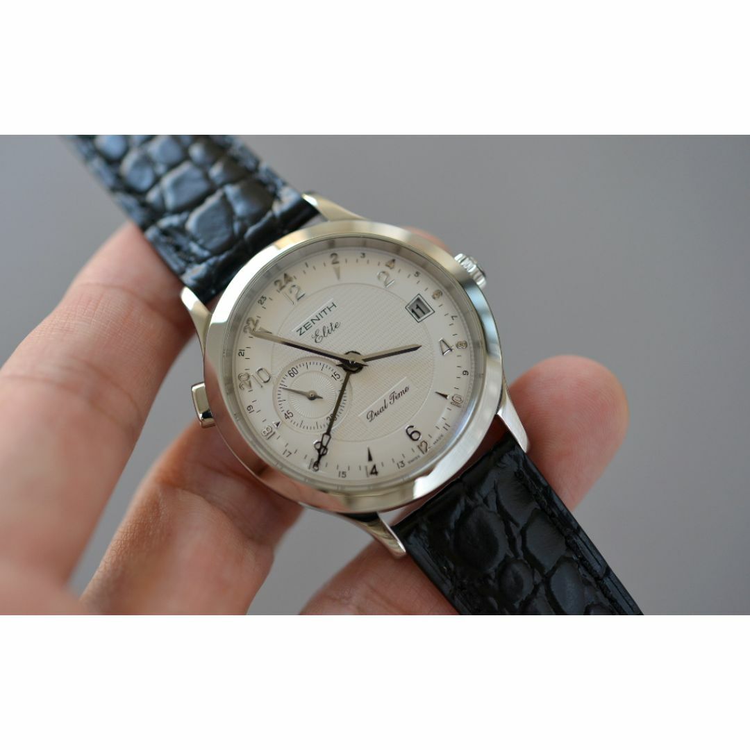 ZENITH(ゼニス)の42780 ゼニス クラス エリート デュアルタイム 03.1125.682【中古】 【送料無料】 メンズの時計(腕時計(アナログ))の商品写真