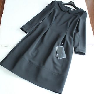 ルネ(René)のRene☆美品☆Winterbellワンピース　長袖　黒　34(ひざ丈ワンピース)