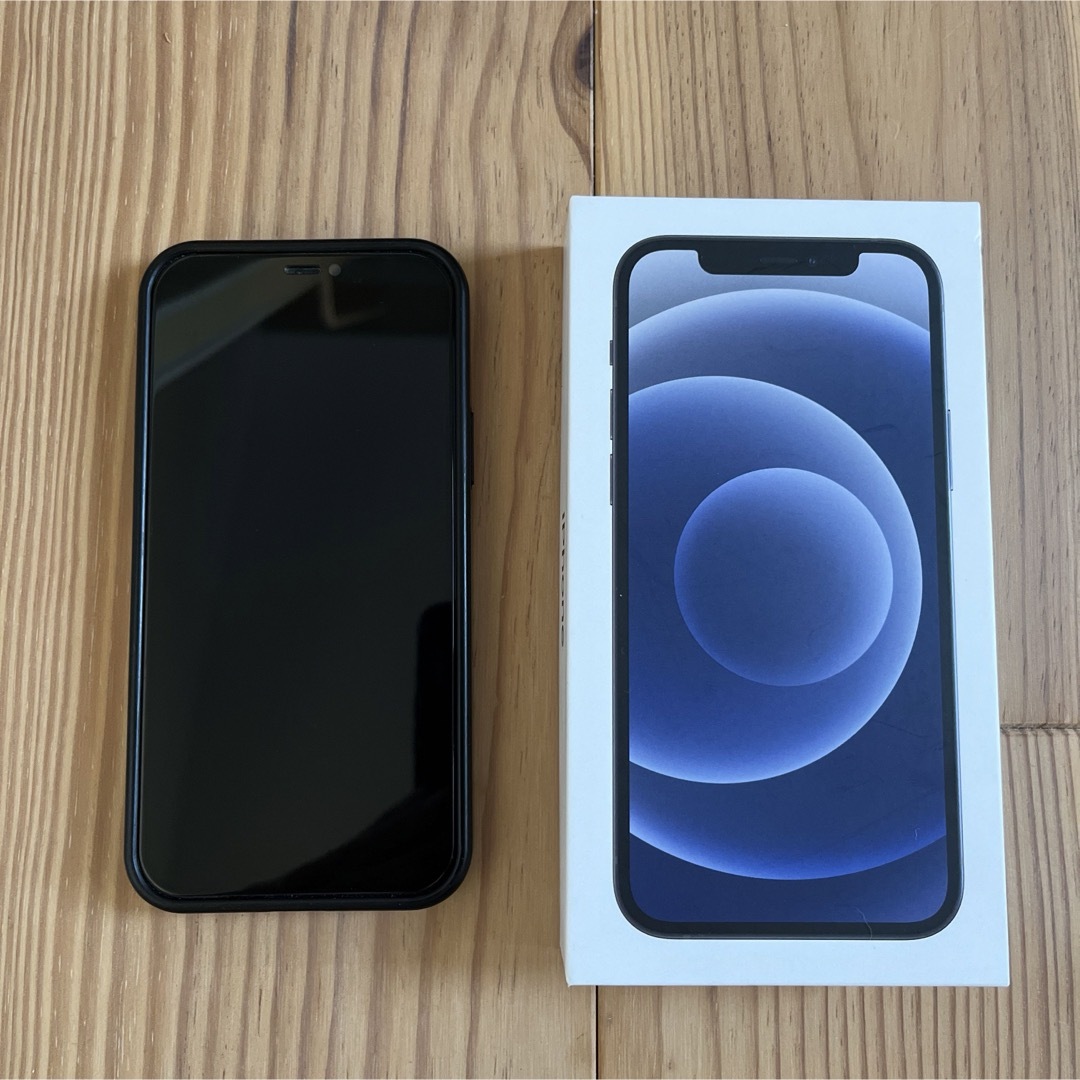 美品 iPhone 12 ブラック 本体 + 新品充電ケーブル+箱+ケース 美品 iPhone 12 ブラック 本体 + 新品充電ケーブル+箱+ケース