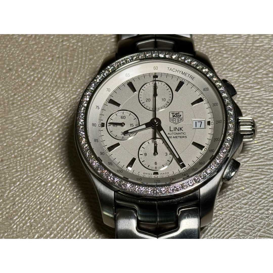 TAG Heuer - タグホイヤー　リンク　ダイヤベゼルクロノグラフ