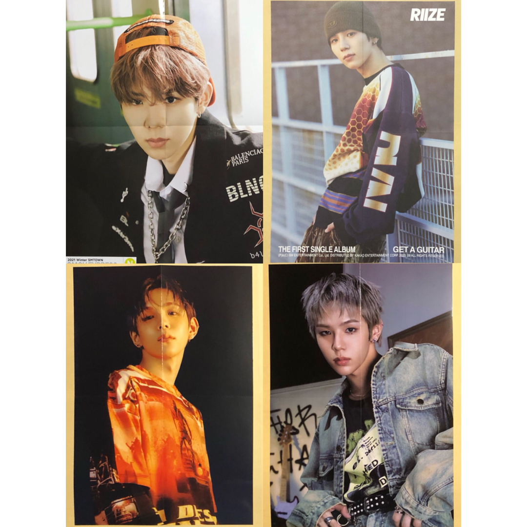 RIIZE NCT ショウタロウ SHOTARO ポスター 4枚セット トレカ エンタメ/ホビーのCD(K-POP/アジア)の商品写真