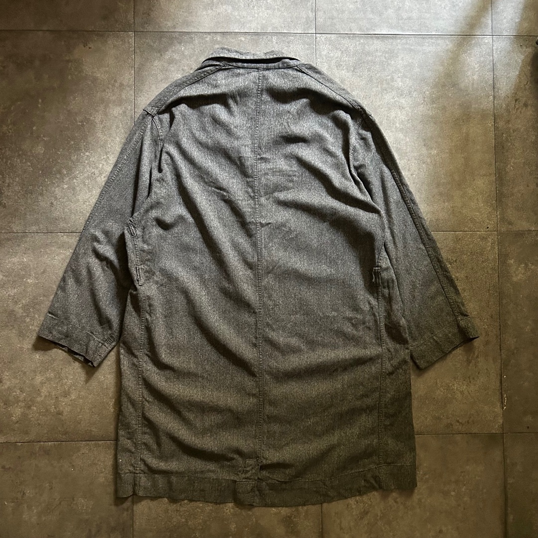 VINTAGE - 40s au molinel ブラックシャンブレー ワークコート VINTAGE - 40s au molinel ブラックシャンブレー ワークコート