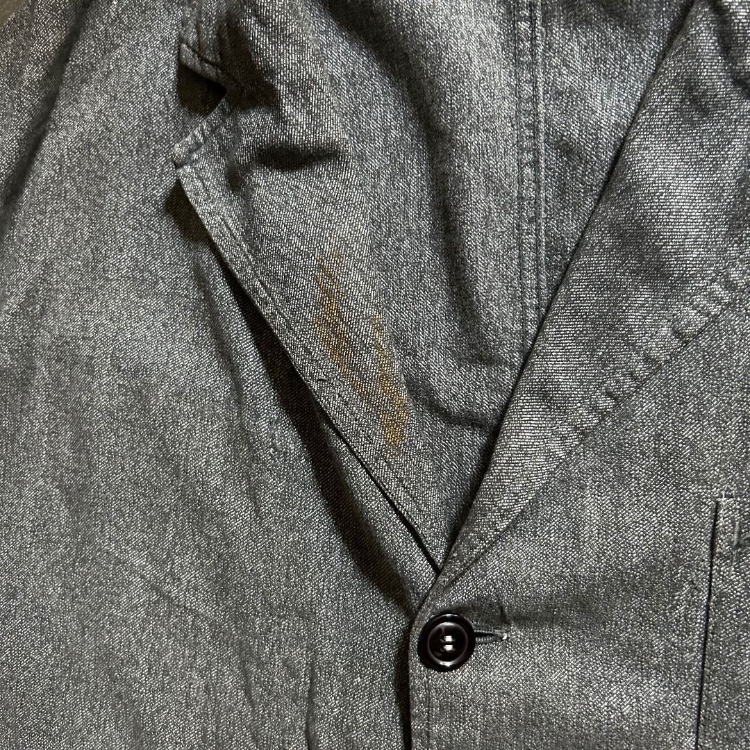 VINTAGE - 40s au molinel ブラックシャンブレー ワークコート VINTAGE - 40s au molinel ブラックシャンブレー ワークコート