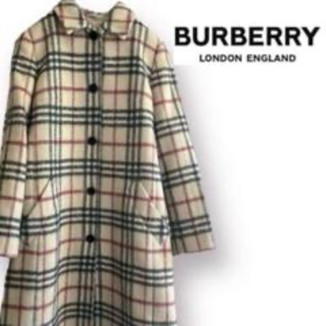 BURBERRY - 【極美品】 BURBERRY バーバリー ノバチェックロングコート サイズ5