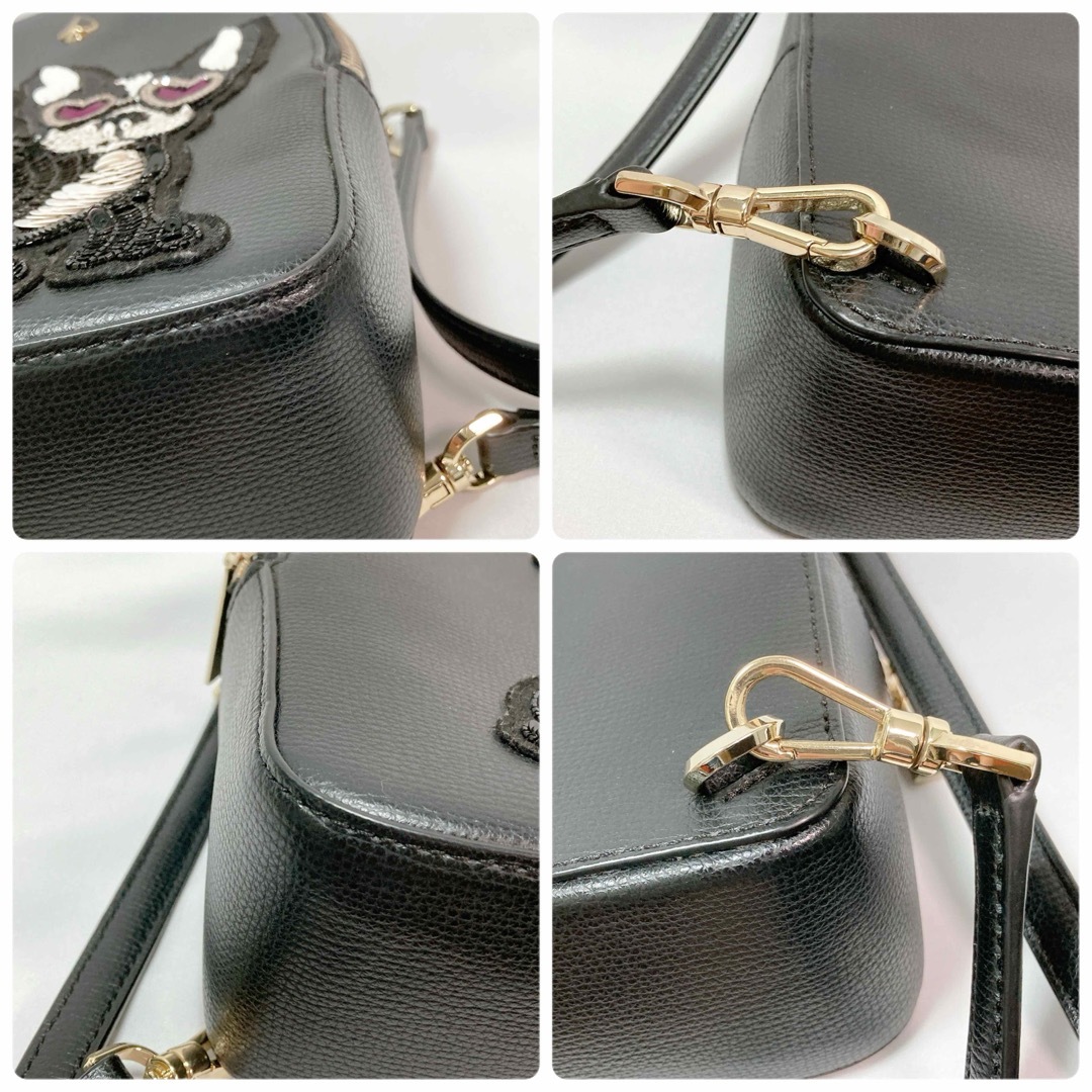 美品】Kate Spade アメリア フランソワ ミニ 3WAY バッグ BK 美品】Kate Spade アメリア フランソワ ミニ 3WAY バッグ BK