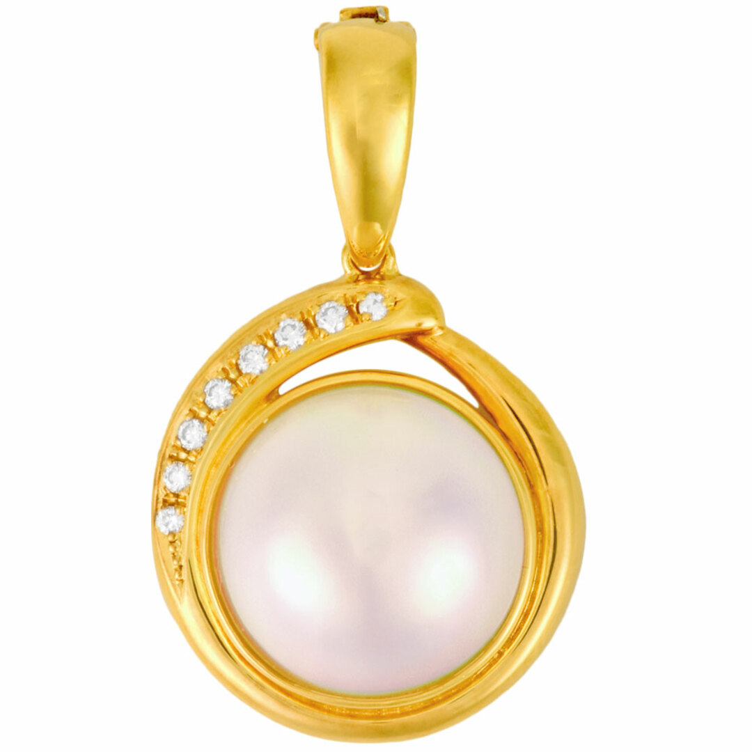 タサキ TASAKI マベパール 14mm ダイヤモンド ペンダントトップ タサキ TASAKI マベパール 14mm ダイヤモンド ペンダントトップ