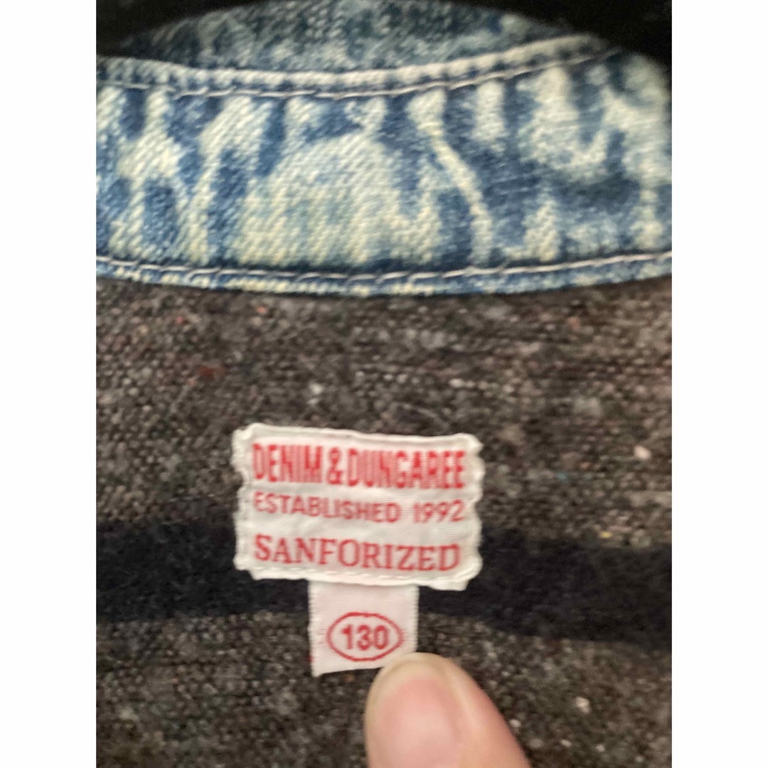 DENIM DUNGAREE - デニム＆ダンガリー デニムジャケット カバーオール 130の通販 by でん's shop｜デニムダンガリーならラクマ