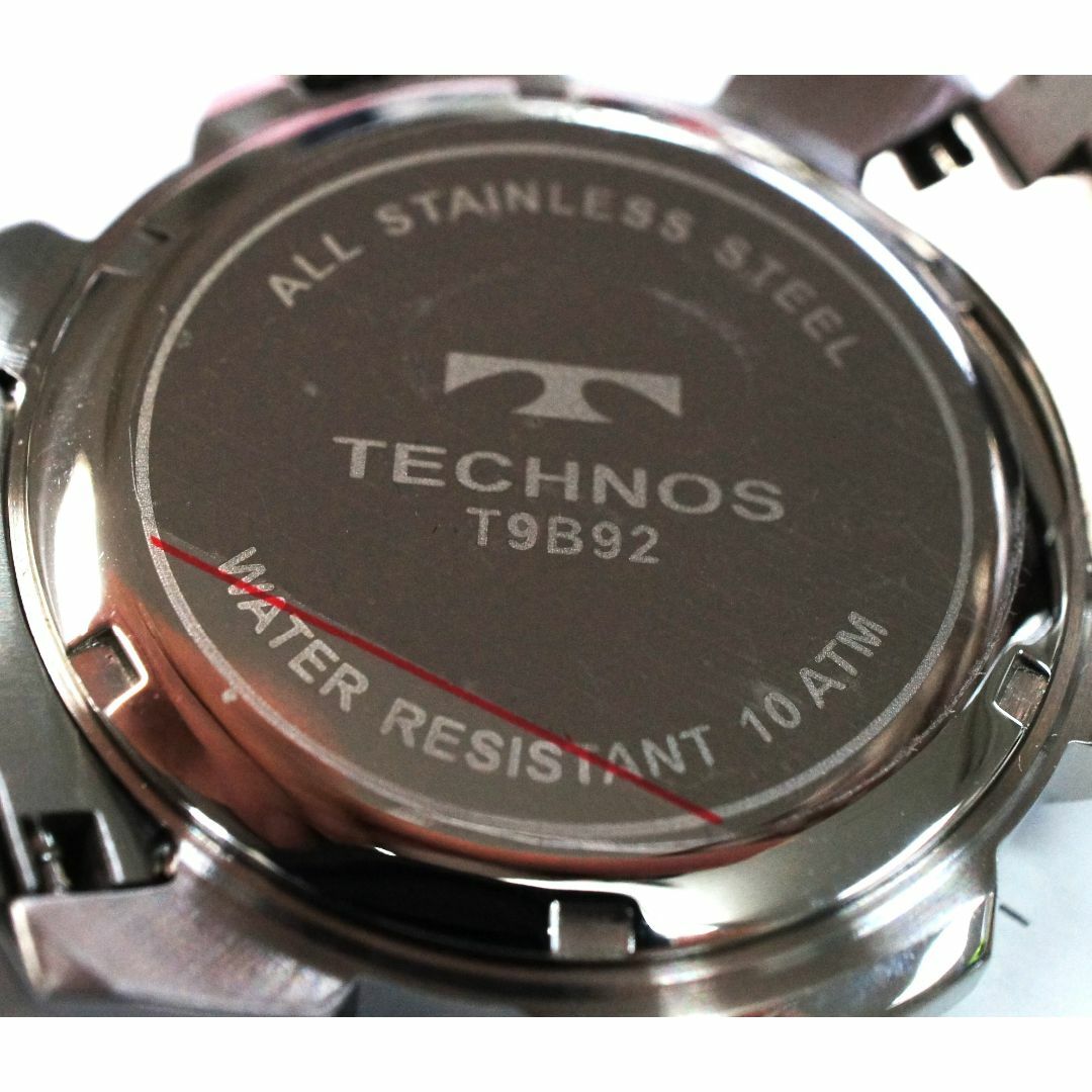 TECHNOS(テクノス)の【新品】テクノス 蓄光数字 T9B92TB ブラック文字盤 クォーツ メンズの時計(腕時計(アナログ))の商品写真