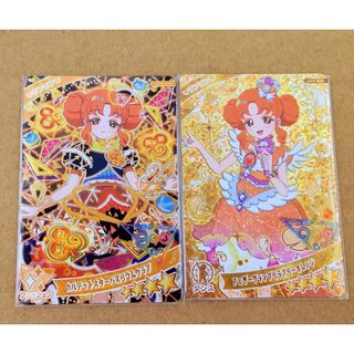 タカラトミーアーツ(T-ARTS)のアイプリ　カルテットスターバズリズムクラブ&フェザーグランプリラブリーオレンジ(シングルカード)