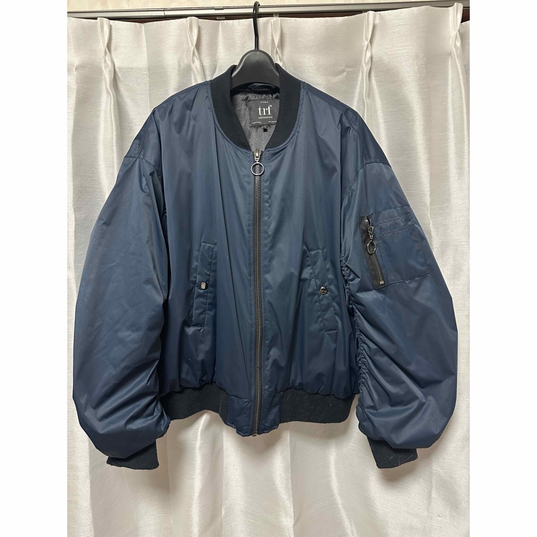 ZARA - ZARA 耐水加工 オーバーサイズ ボンバージャケットの通販 ZARA - ZARA 耐水加工 オーバーサイズ ボンバージャケットの通販