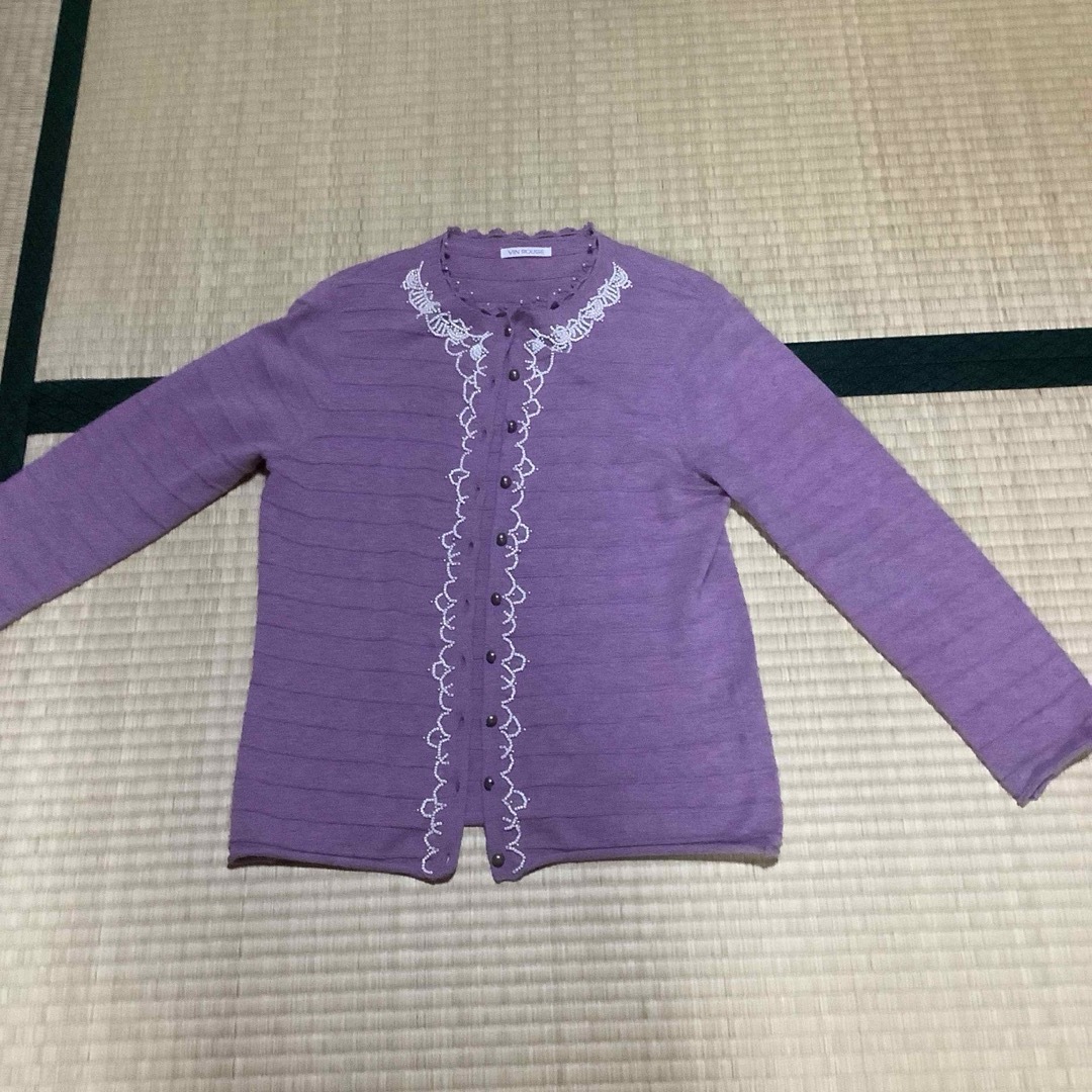 イトキンコットンアンゴラのカーディガン レディースのトップス(カーディガン)の商品写真