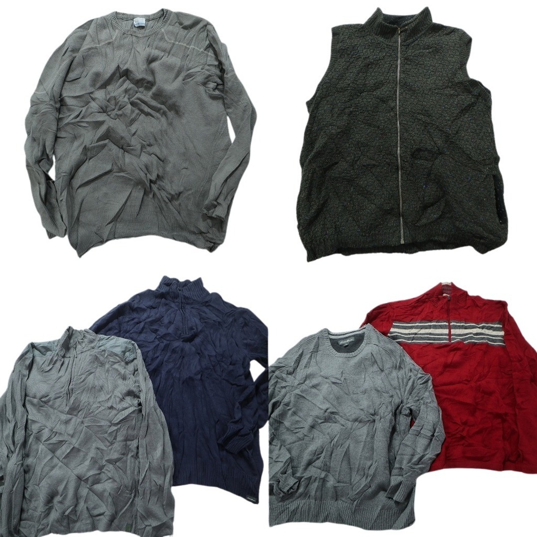 古着卸 まとめ売り アウトドアブランドMIX セーター 6枚セット (メンズ L /XL ) マーモット レイ コロンビア エディーバウアー MW5800