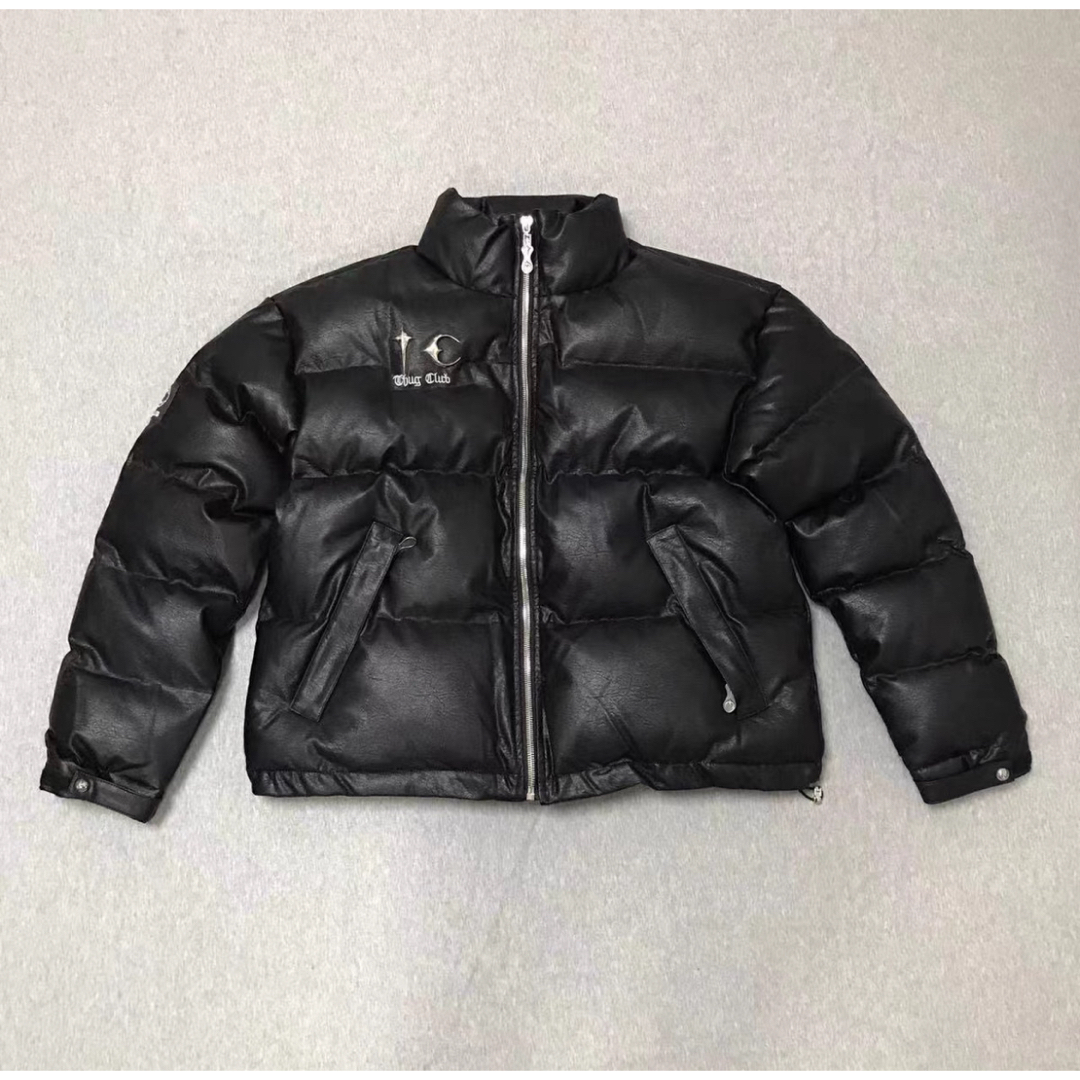 L】THUGCLUB サグクラブ レザーダウンジャケット L】THUGCLUB サグクラブ レザーダウンジャケット