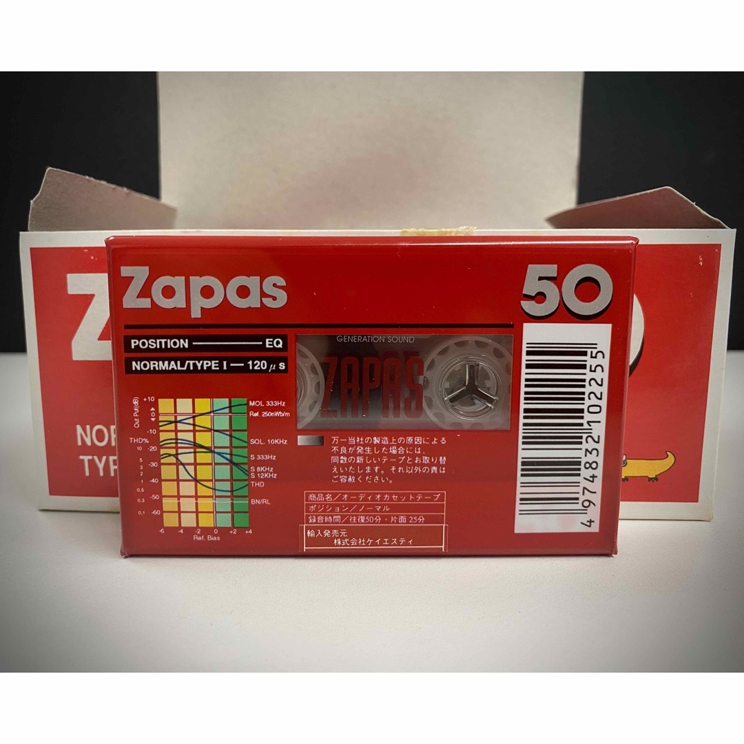 未開封 】Zapas カセットテープ 10本入り 50分 ノーマル 未開封 】Zapas カセットテープ 10本入り 50分 ノーマル