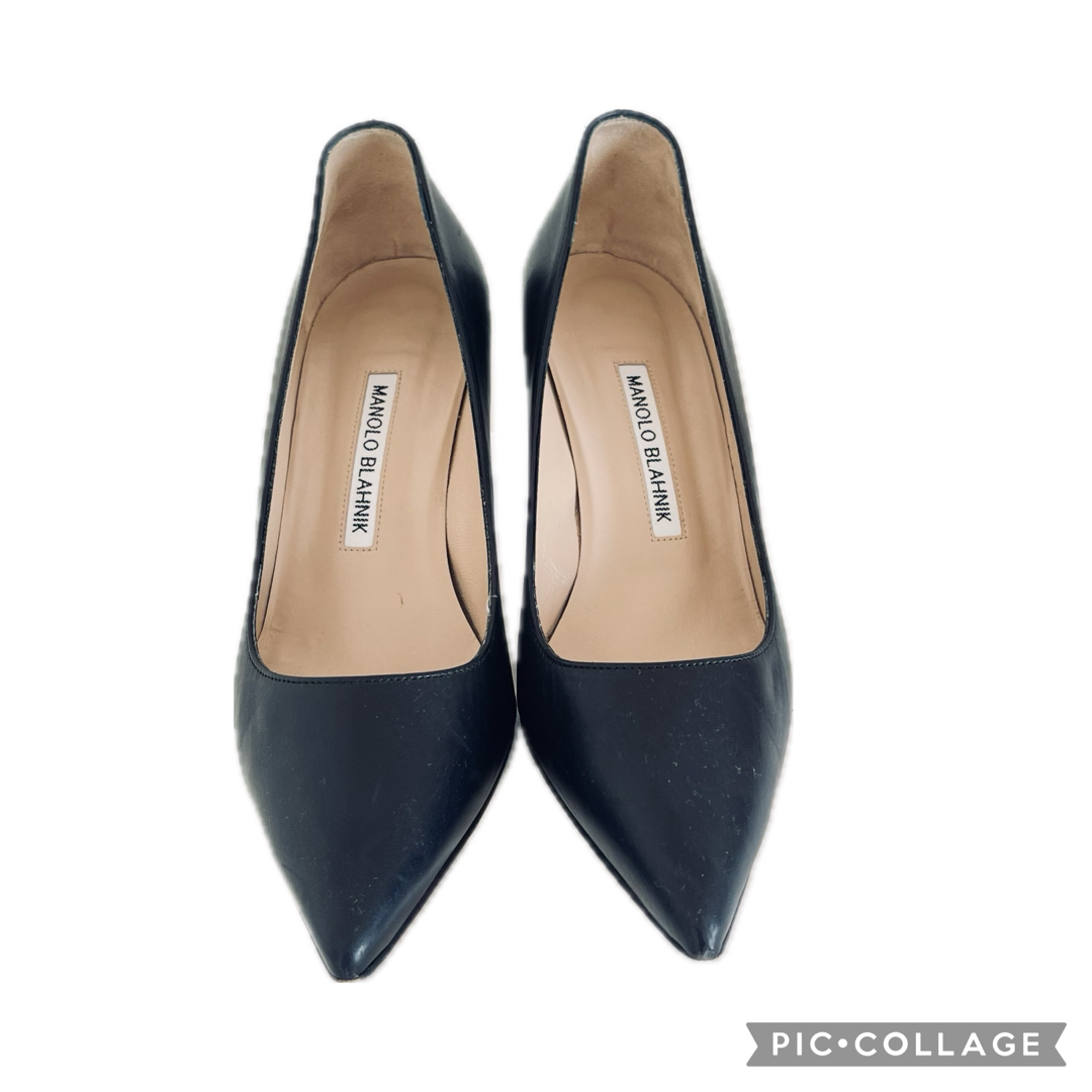 MANOLO BLAHNIK 使用1回黒パンプス36.5(23〜23.5) MANOLO BLAHNIK 使用1回黒パンプス36.5(23〜23.5)