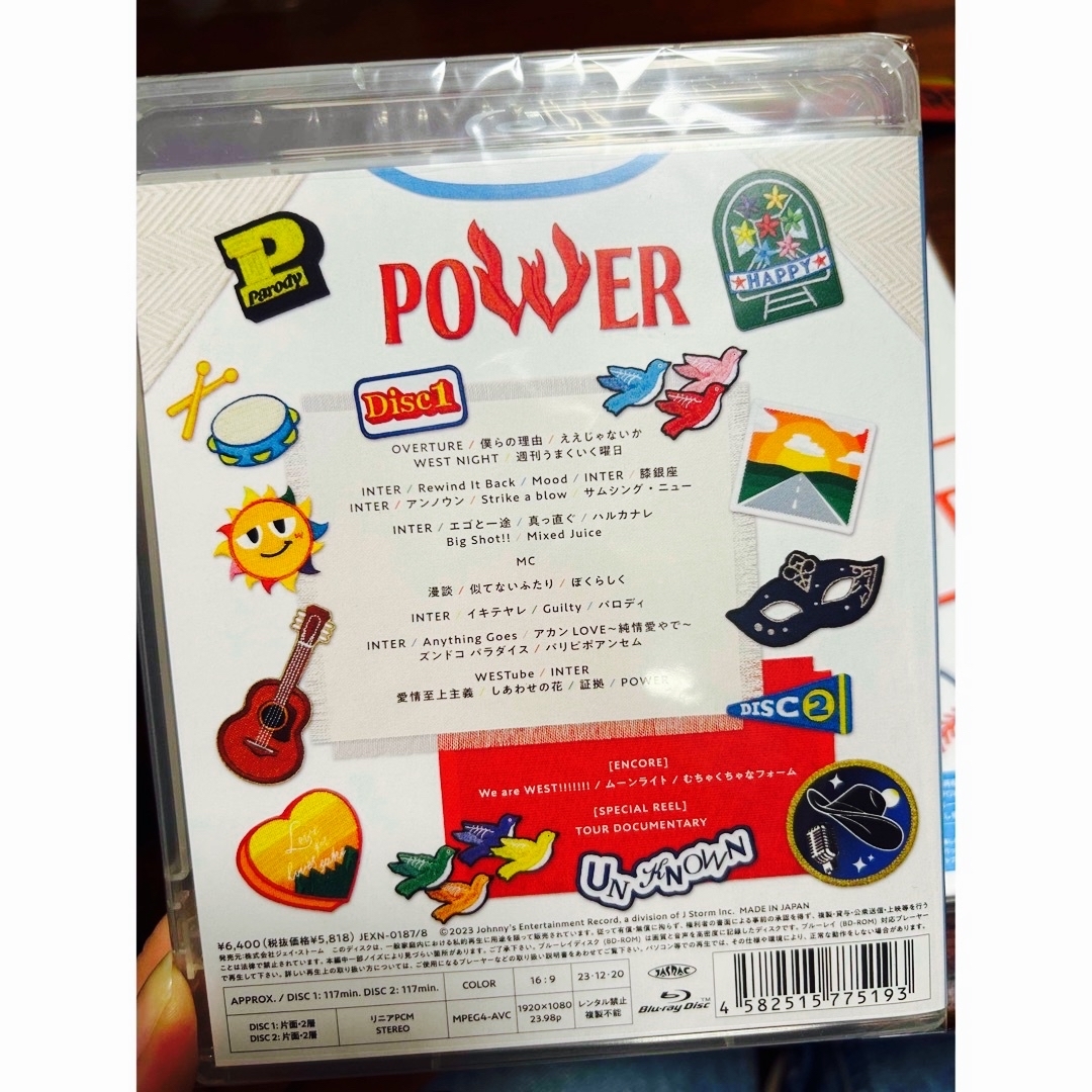 WEST. POWER Blu-ray盤 初回盤&通常盤 WEST. POWER Blu-ray盤 初回盤&通常盤