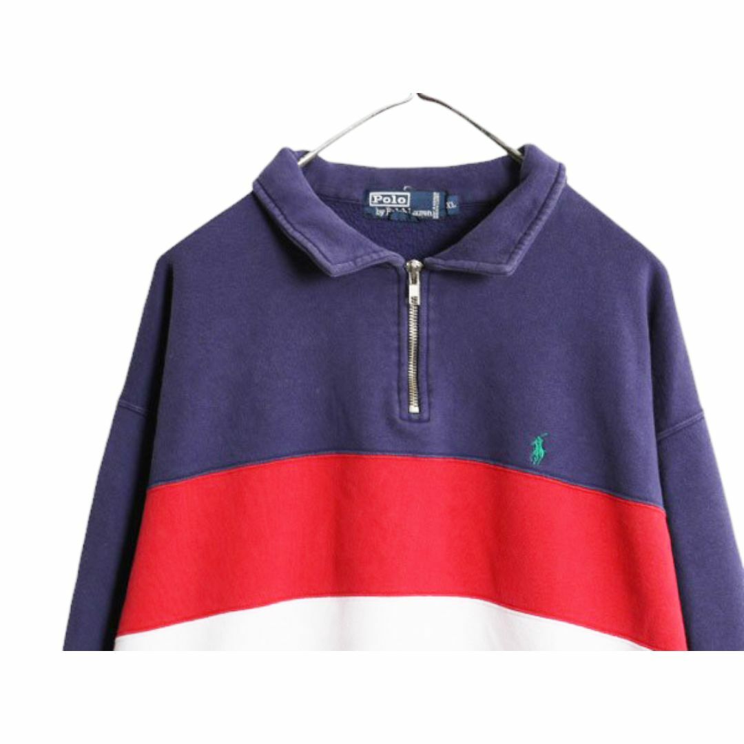 Ralph Lauren - 90s ポロ ラルフローレン ボーダー ハーフジップ Ralph Lauren - 90s ポロ ラルフローレン ボーダー ハーフジップ