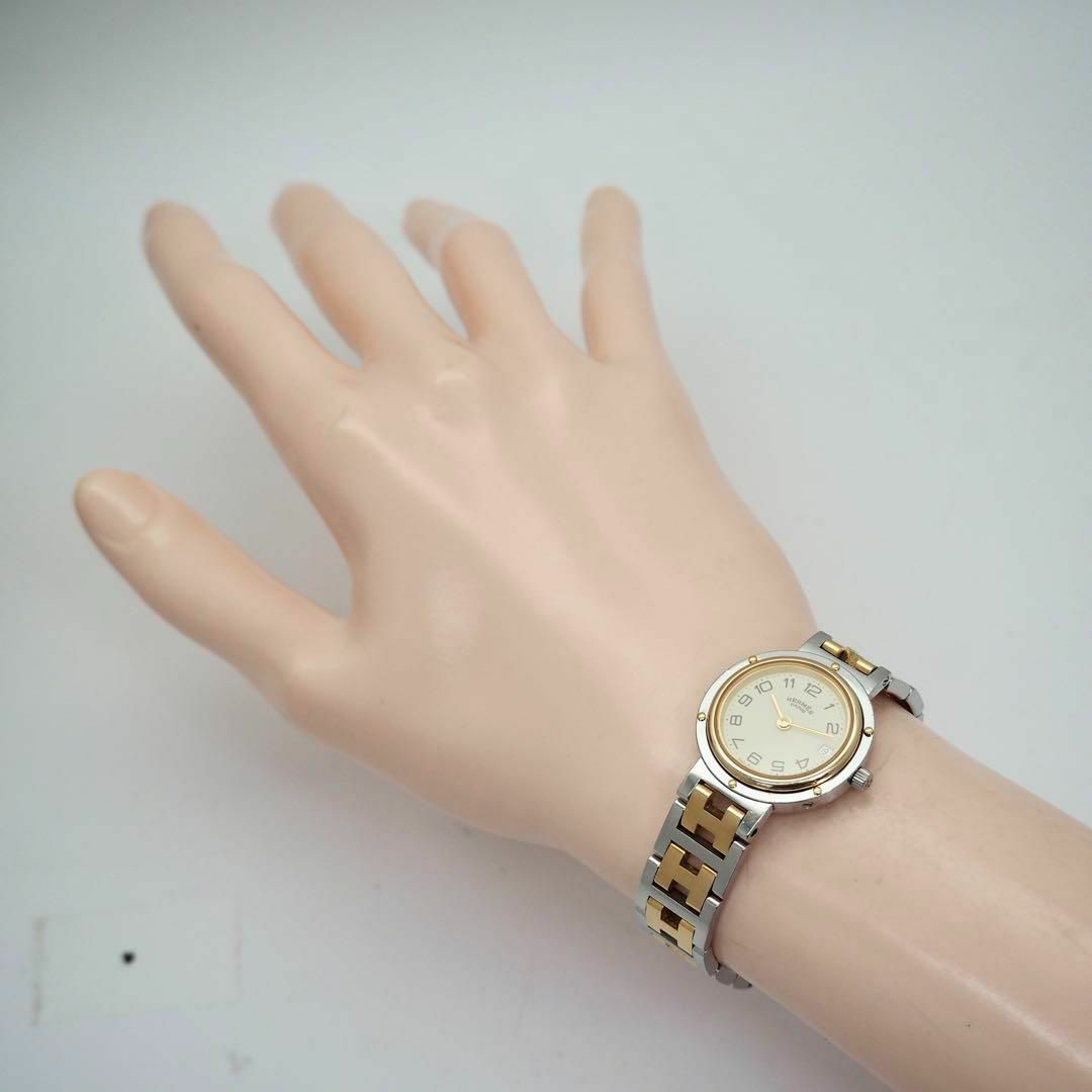 HERMES - 485 HERMES エルメス時計 クリッパー コンビ ベージュ HERMES - 485 HERMES エルメス時計 クリッパー コンビ ベージュ