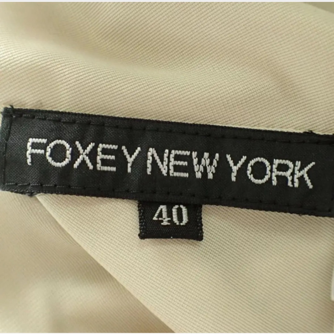 FOXEY NEW YORK フォクシーニューヨーク プリーツワンピースベージュ FOXEY NEW YORK フォクシーニューヨーク プリーツワンピースベージュ