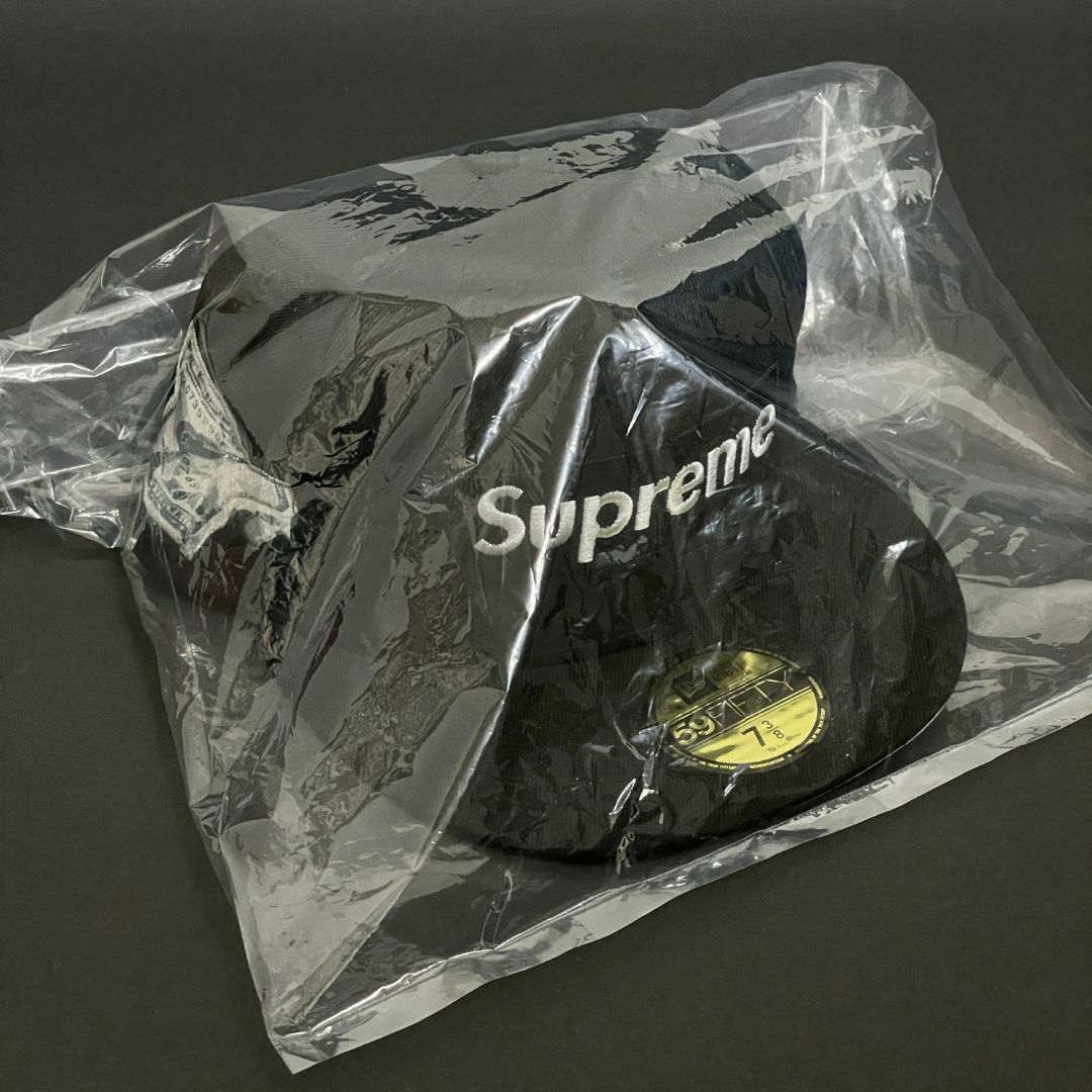 7 3/8 Supreme Money Box Logo New Era 黒 キャップ 7 3/8 Supreme Money Box Logo New Era 黒 キャップ