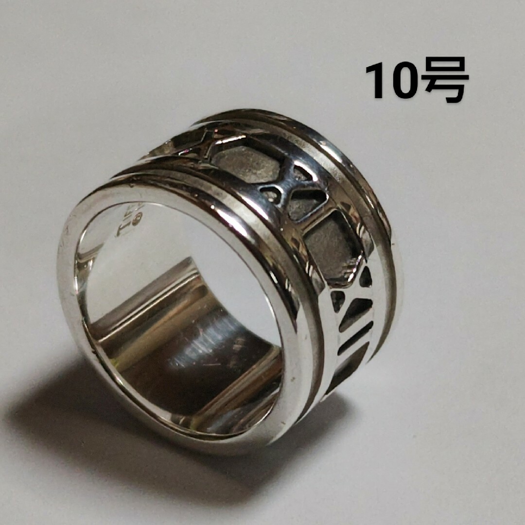 10号 良品 TIFFANY アトラス ワイド シルバーリング 10号 良品 TIFFANY アトラス ワイド シルバーリング