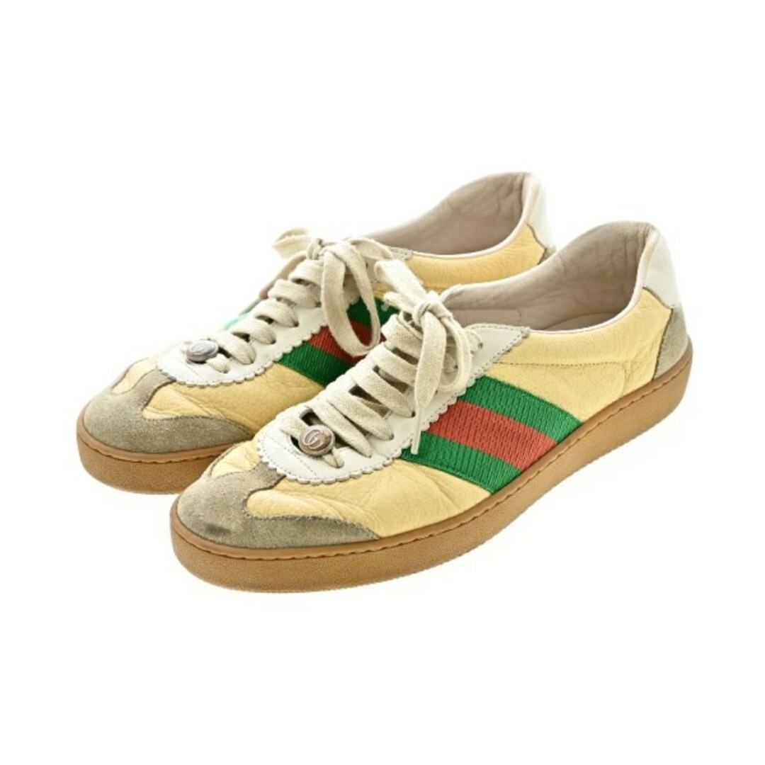 GUCCI グッチ スニーカー UK6 1/2(25cm位) ベージュ 【古着】 GUCCI グッチ スニーカー UK6 1/2(25cm位) ベージュ 【古着】