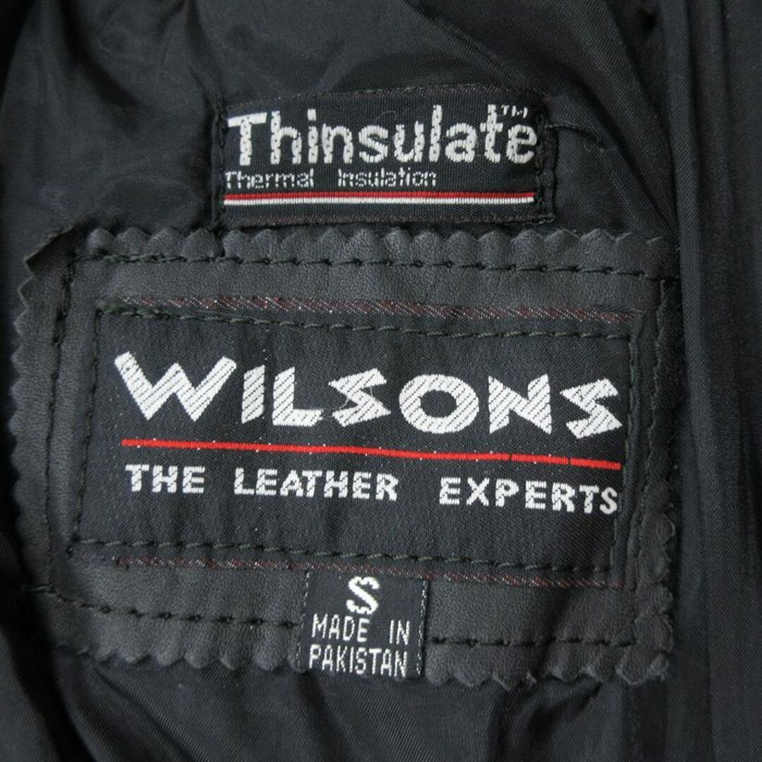 wilson - M☆古着 ウィルソン 長袖 レザー ジャケット メンズ wilson - M☆古着 ウィルソン 長袖 レザー ジャケット メンズ
