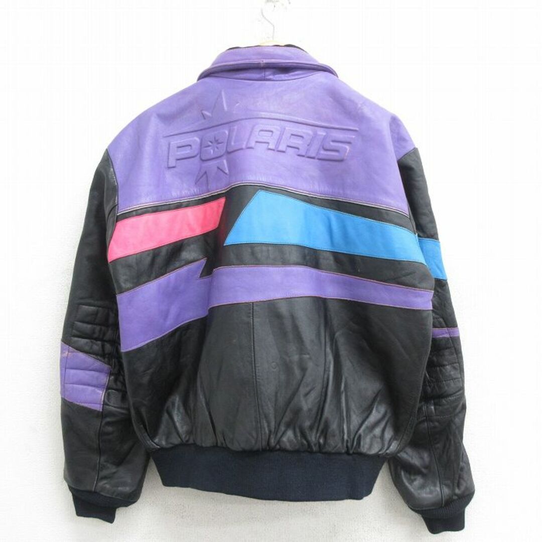 XL☆古着 長袖 レザー ジャケット メンズ 90年代 90s POLARIS XL☆古着 長袖 レザー ジャケット メンズ 90年代 90s POLARIS