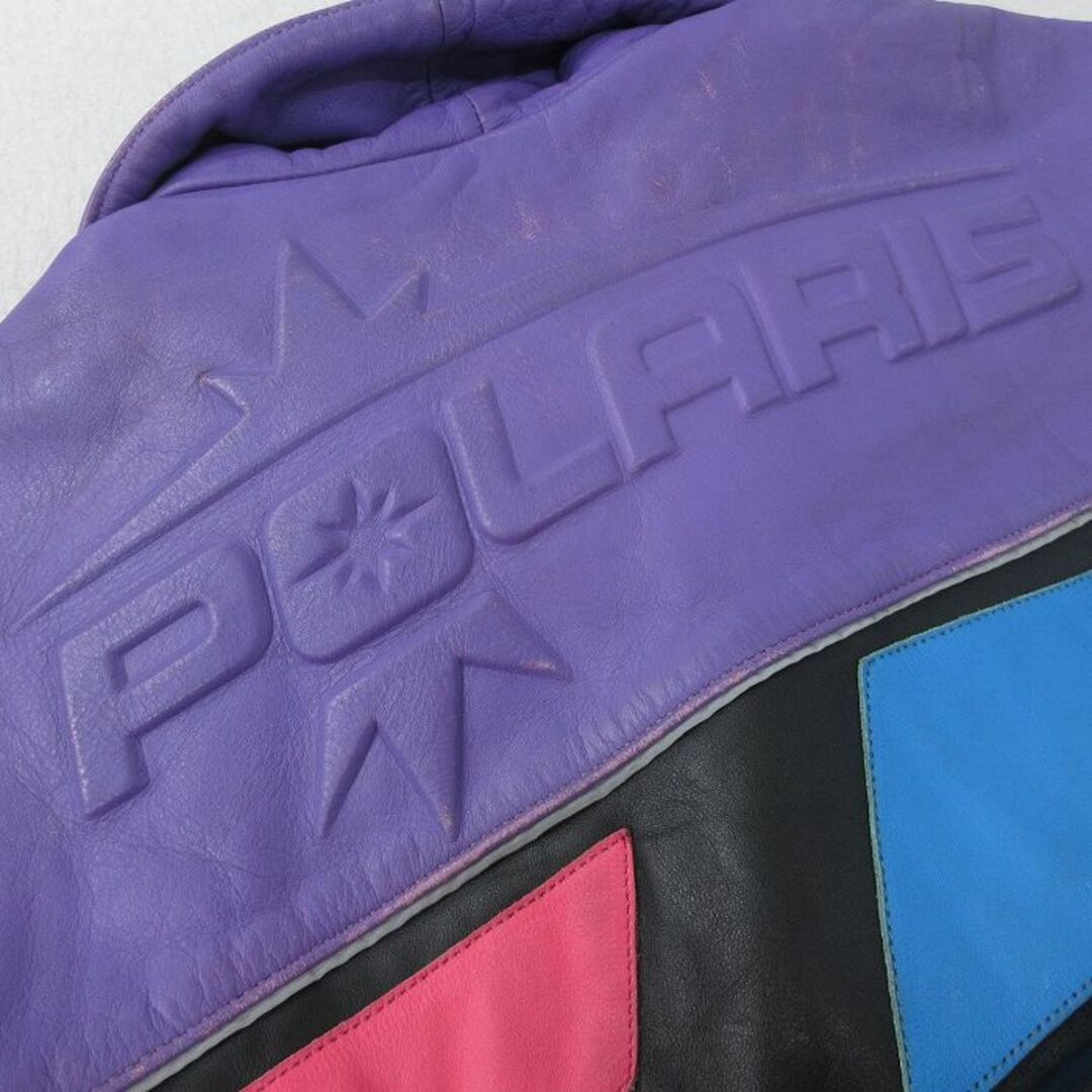 XL☆古着 長袖 レザー ジャケット メンズ 90年代 90s POLARIS XL☆古着 長袖 レザー ジャケット メンズ 90年代 90s POLARIS