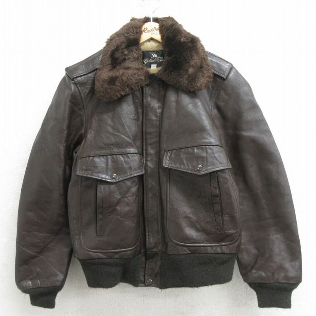 L☆古着 ゴールデンフリース 長袖 レザー ジャケット メンズ 80 L☆古着 ゴールデンフリース 長袖 レザー ジャケット メンズ 80