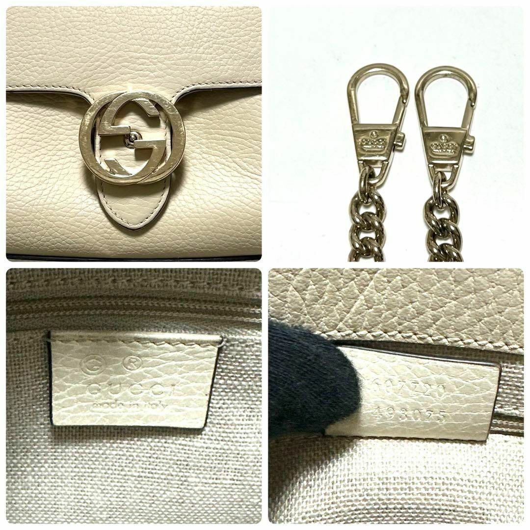 GUCCI - e28【極美品】グッチ GGインターロッキング レザー GUCCI - e28【極美品】グッチ GGインターロッキング レザー