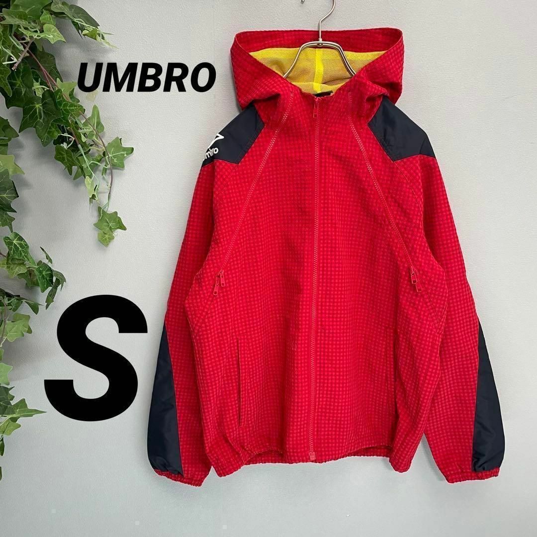 UMBRO】アンブロ ナイロンジャケット S ギンガムチェッククロス UMBRO】アンブロ ナイロンジャケット S ギンガムチェッククロス