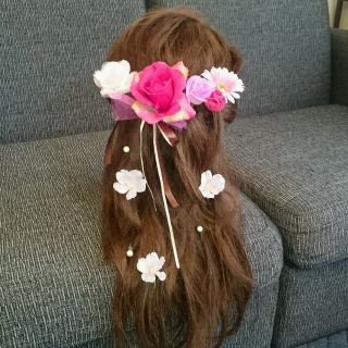 春の小花のラプンツェル★サクラ★(ヘアアクセサリー)