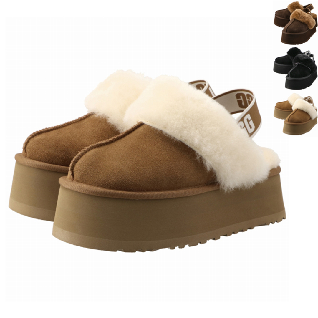 UGG - アグ UGG スリッポン FUNKETTE 厚底 スリッパ 5cmヒール UGG - アグ UGG スリッポン FUNKETTE 厚底 スリッパ 5cmヒール