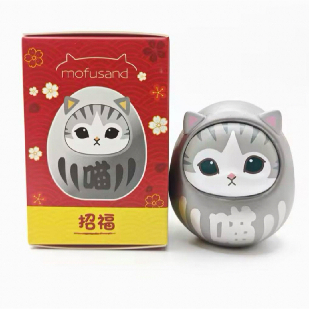 mofusand - mofusand だるまフィギュア 香港限定 招き猫 正月 3 mofusand - mofusand だるまフィギュア 香港限定 招き猫 正月 3