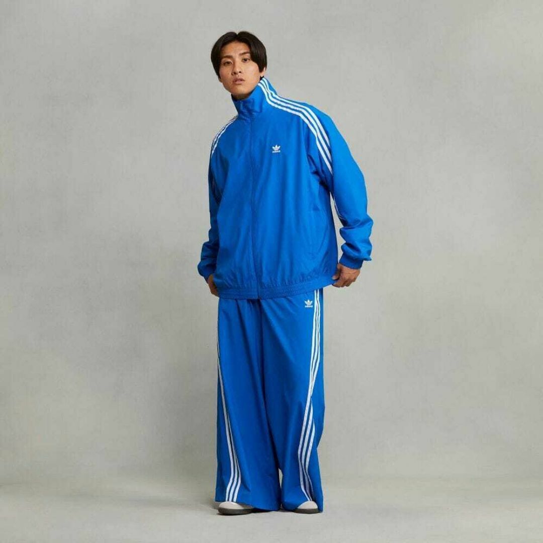 adidas ADILENIUM オーバーサイズ トラックトップ S ブルー adidas ADILENIUM オーバーサイズ トラックトップ S ブルー